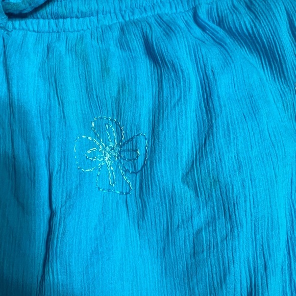 Sand And Sun Blue Peasant Skirt Large - Picture 4 of 6